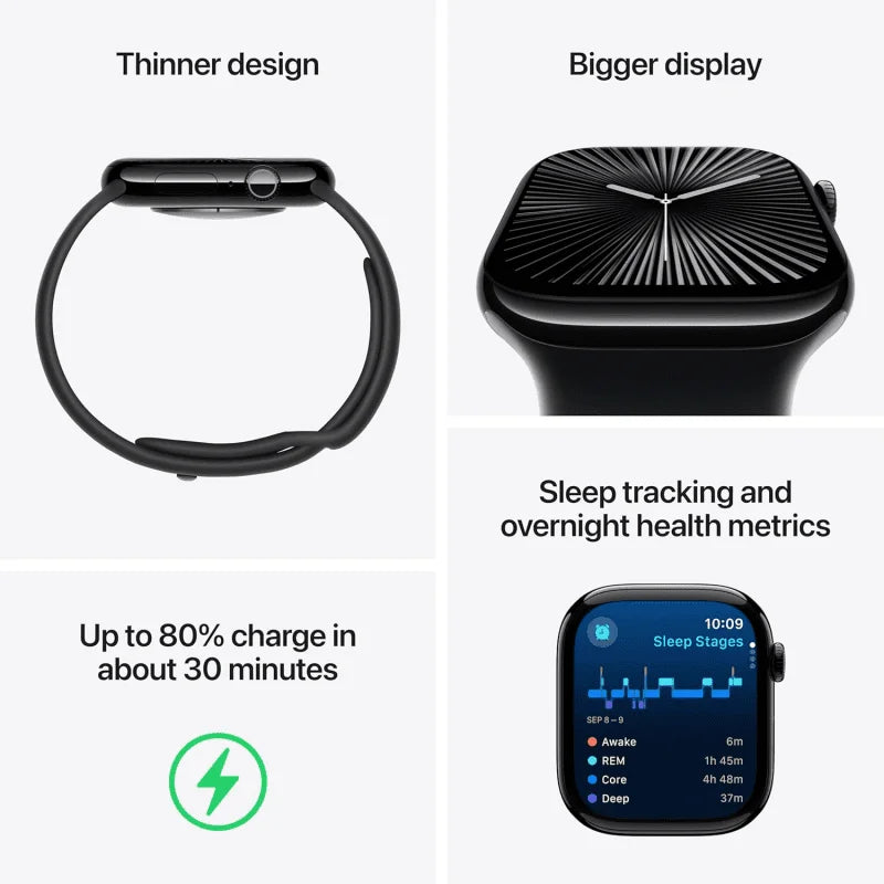 Apple Watch Series 10 (GPS, 46mm) (US Spec with 1-year Apple Warranty)