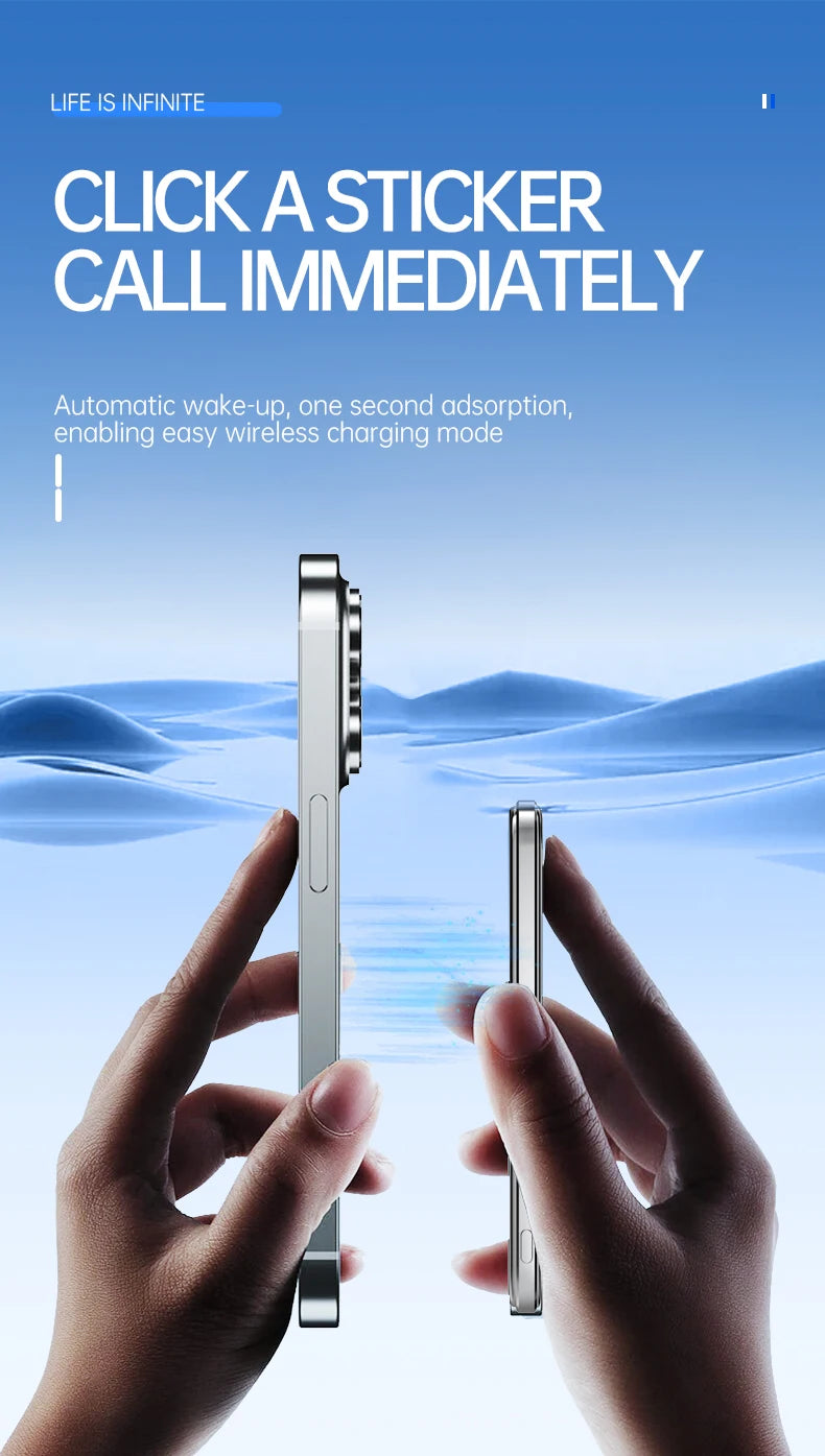 Ultra Thin MagSafe Power Bank LED Display