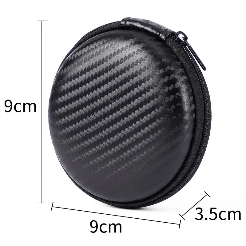 Portable Earphone Storage Bag Zipper Design