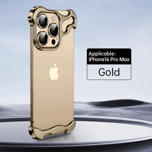Shockproof Metal Bumper Phone Case Lens Protection