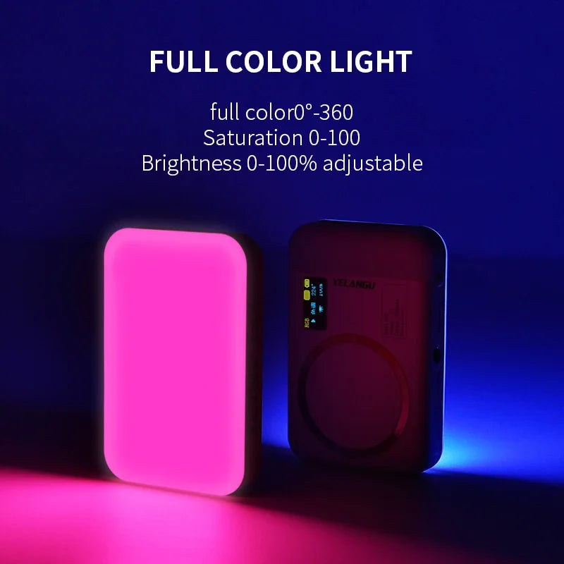 Magnetic RGB Fill Light Wireless Charging
