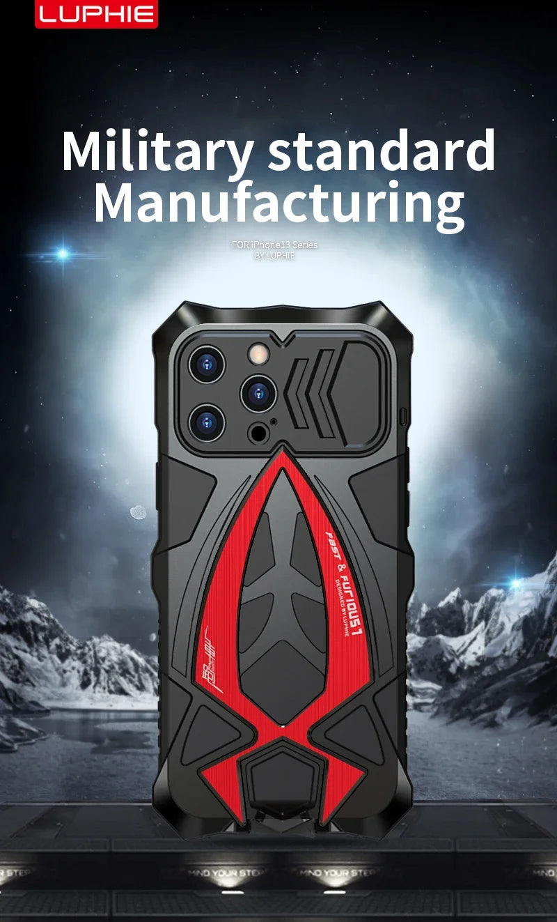 Heavy Duty Shockproof Armor Metal Phone Case