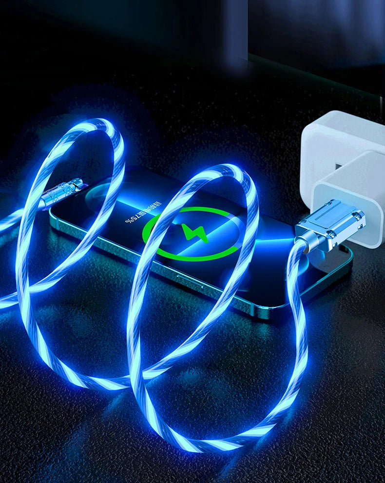 180 Degree LED Rotating Super Fast Data Cable