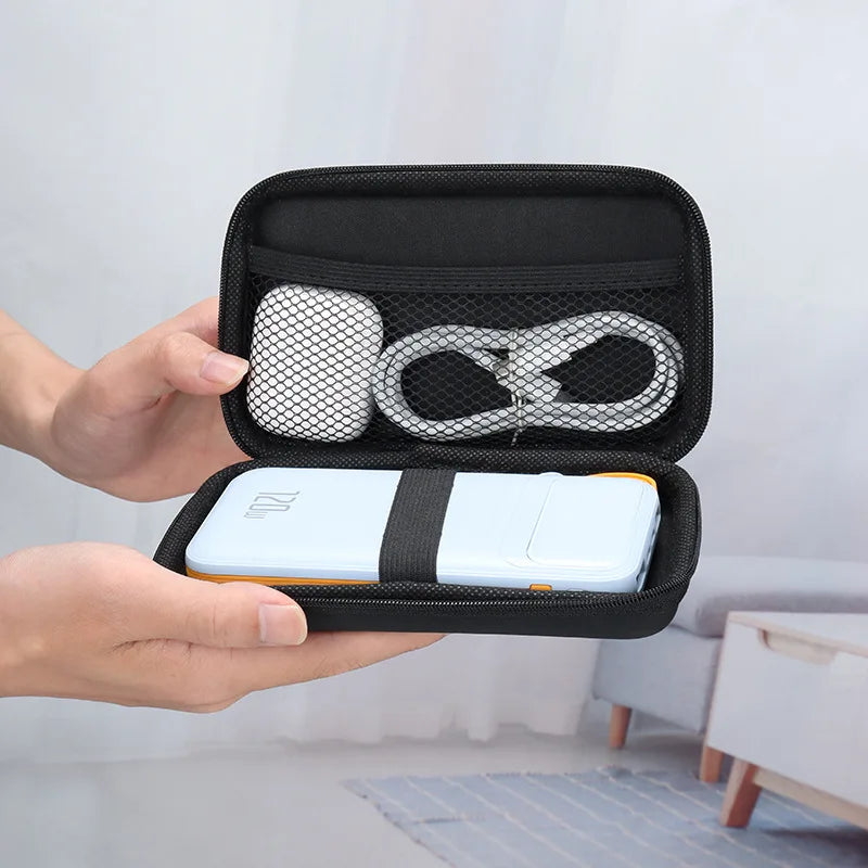 Portable Earphone Storage Bag Zipper Design