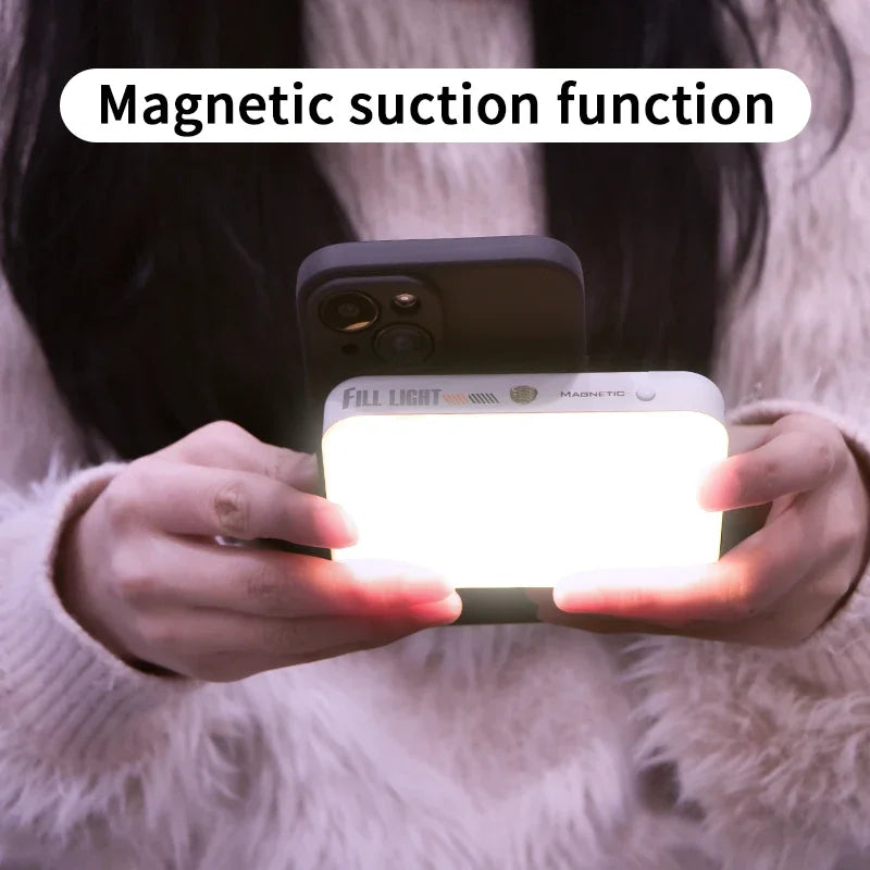 Magnetic RGB Fill Light Wireless Charging