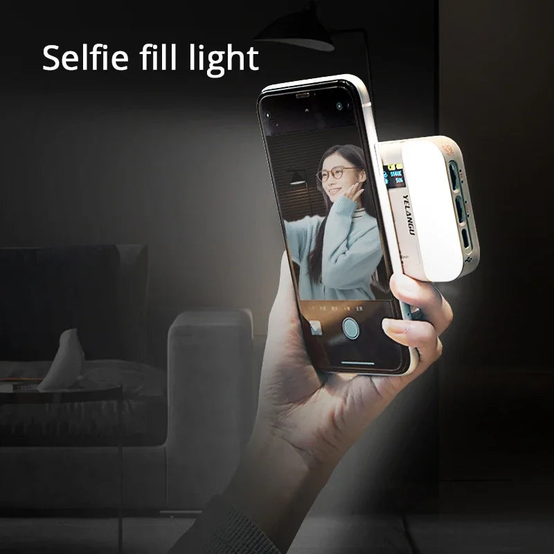 Magnetic RGB Fill Light Wireless Charging