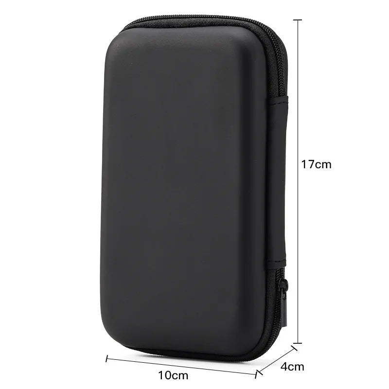 Portable Earphone Storage Bag Zipper Design