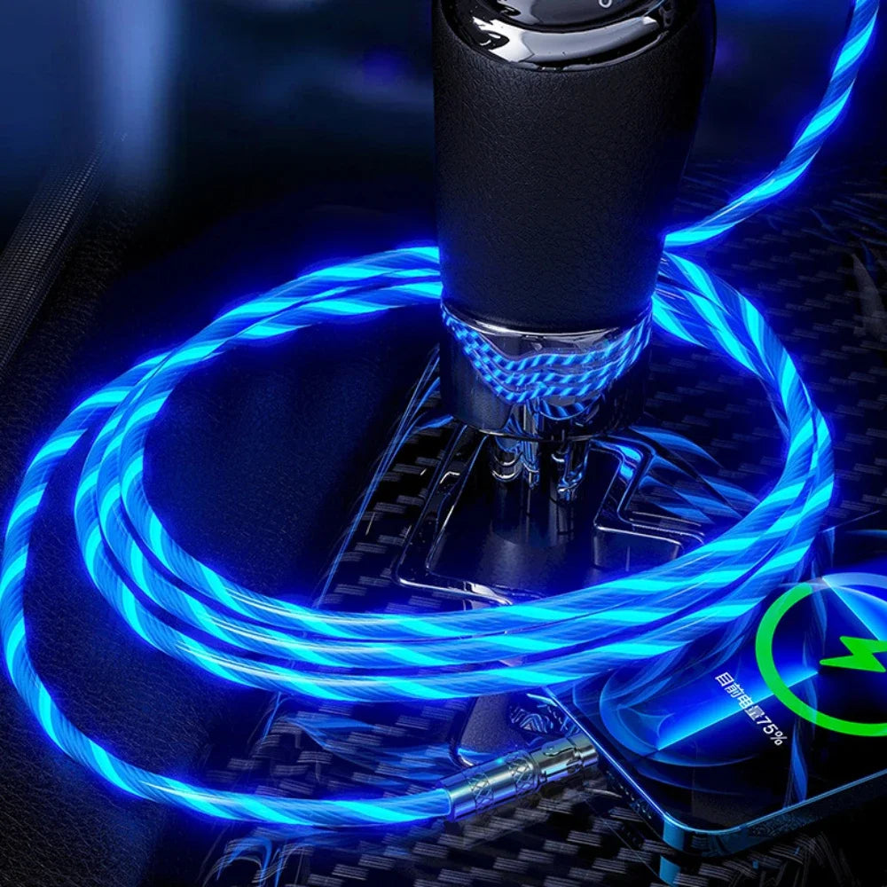 180 Degree LED Rotating Super Fast Data Cable