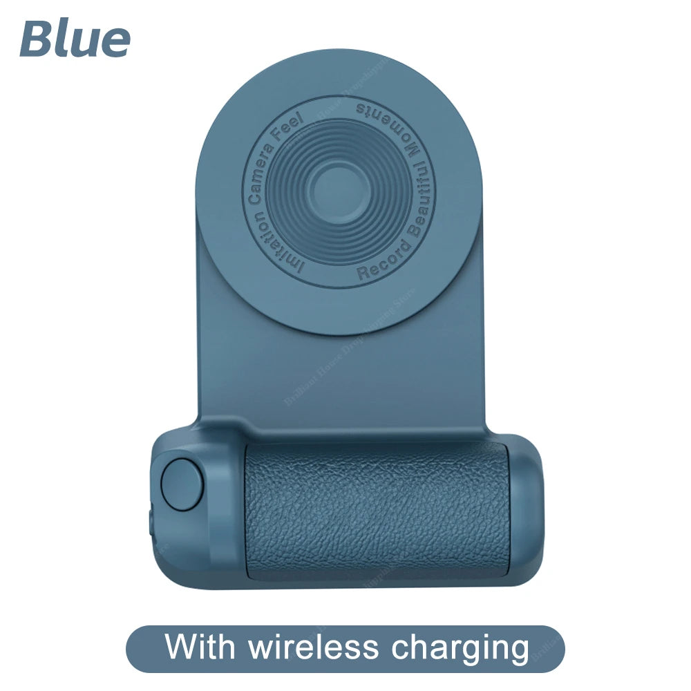 Magnetic Camera Handle Bluetooth Phone Grip Photo Bracket Anti-shake Selfie Device