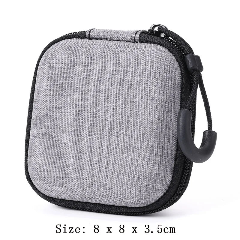 Portable Earphone Storage Bag Zipper Design