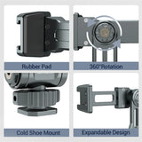 Aluminum Camera Hot Shoe Adapter Dual Cold Shoe