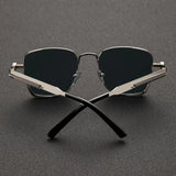 Retro Steampunk Metal Frame Glasses Spring Temples