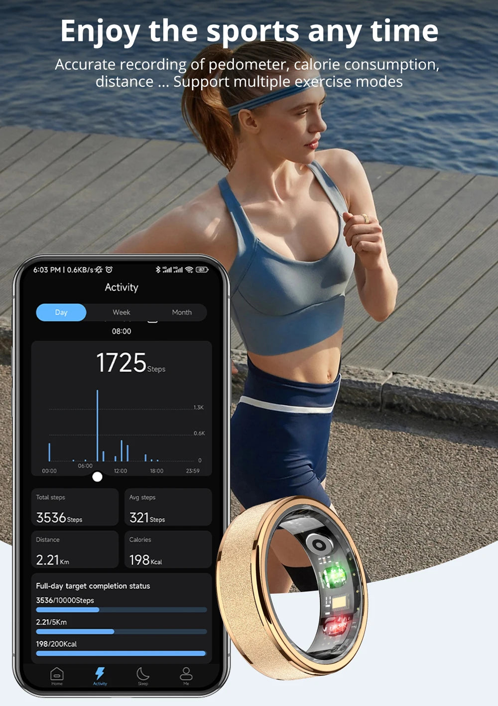 COLMI R10 Smart Ring Health Sleep Monitor Waterproof