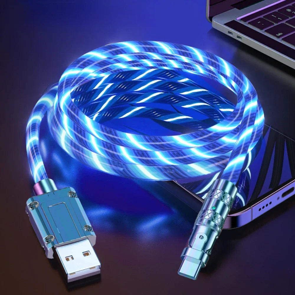 180 Degree LED Rotating Super Fast Data Cable