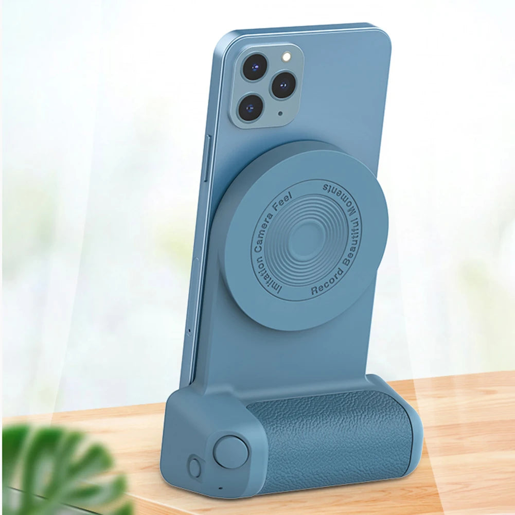 Magnetic Camera Handle Bluetooth Phone Grip Photo Bracket Anti-shake Selfie Device