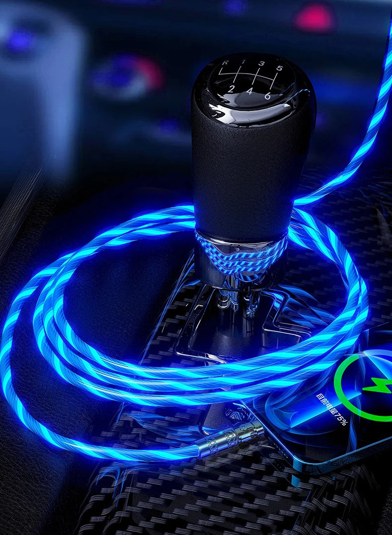 180 Degree LED Rotating Super Fast Data Cable