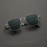 Retro Steampunk Metal Frame Glasses Spring Temples