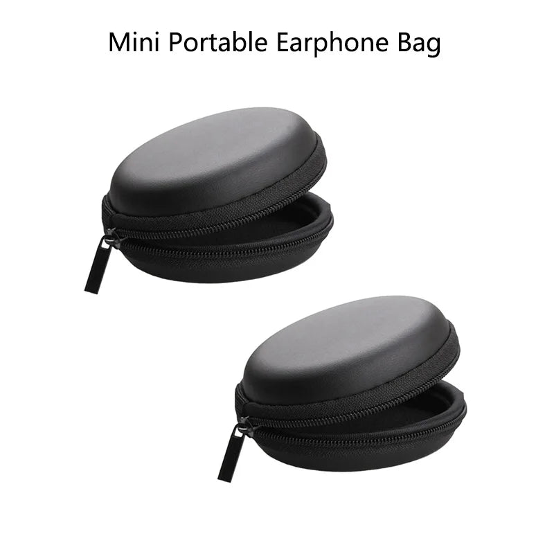 Portable Earphone Storage Bag Zipper Design