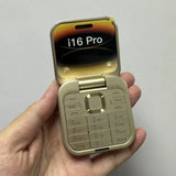 i16 Pro Flip Phone Dual SIM MP3 Flashlight