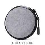 Portable Earphone Storage Bag Zipper Design