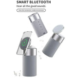 4-in-1 Qi Wireless Charging Earphone Audio Magnetic Charger Dock Mini Speaker Bluetooth