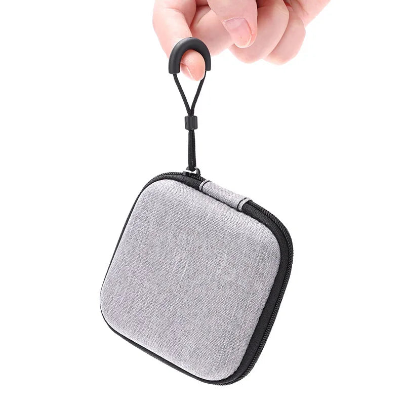 Portable Earphone Storage Bag Zipper Design