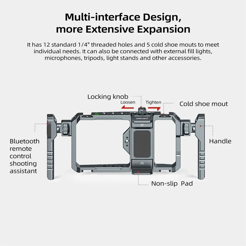 Universal Metal Phone Cage Stabilizer