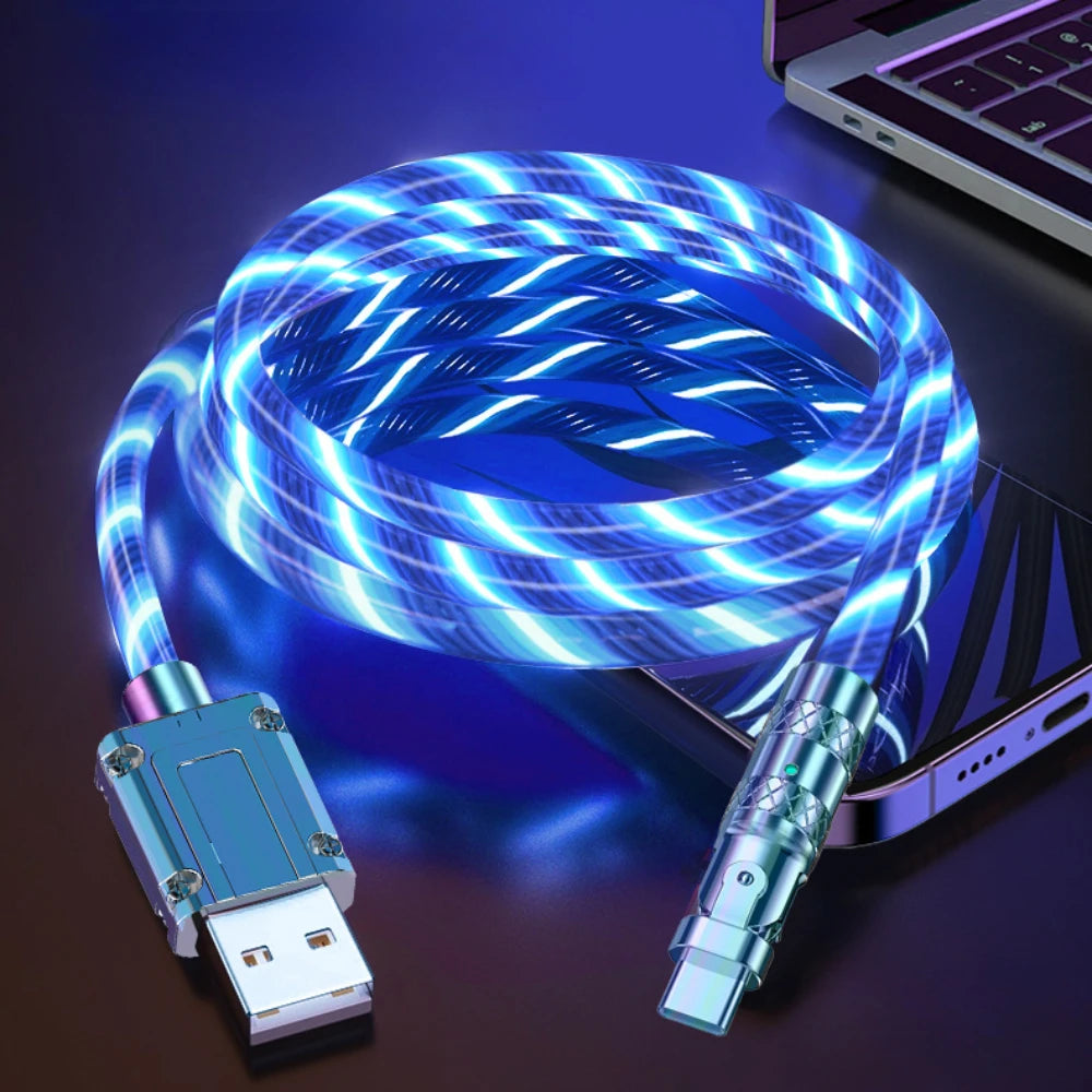 180 Degree LED Rotating Super Fast Data Cable
