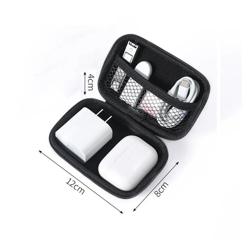 Portable Earphone Storage Bag Zipper Design