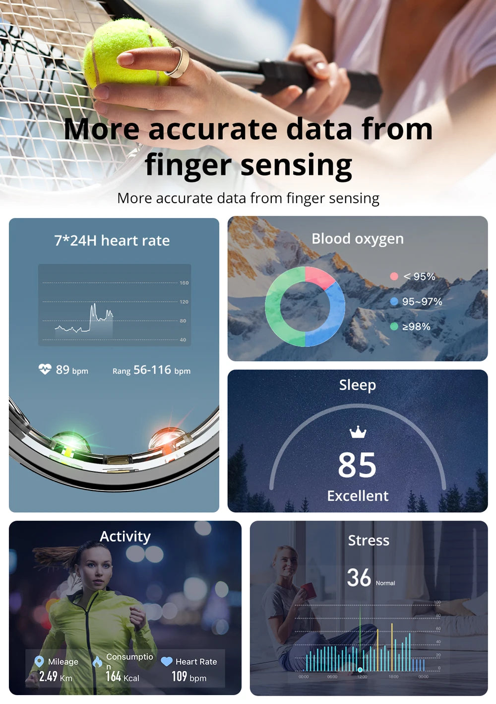 COLMI R10 Smart Ring Health Sleep Monitor Waterproof
