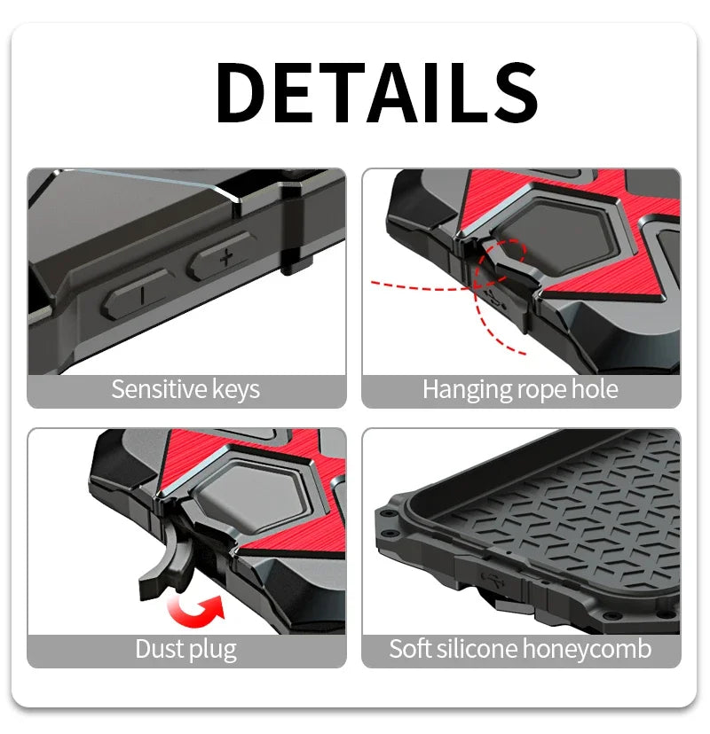 Heavy Duty Shockproof Armor Metal Phone Case