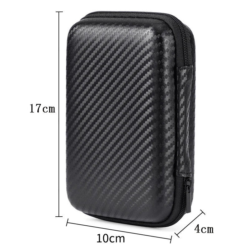Portable Earphone Storage Bag Zipper Design