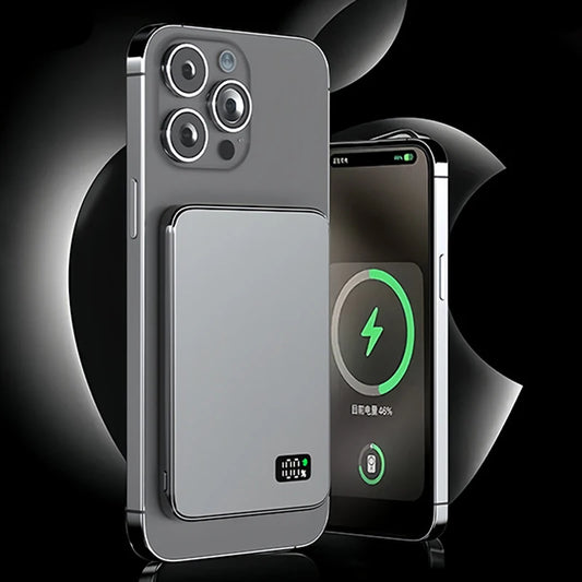 Ultra Thin MagSafe Power Bank LED Display