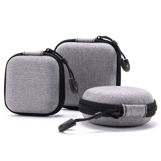 Portable Earphone Storage Bag Zipper Design