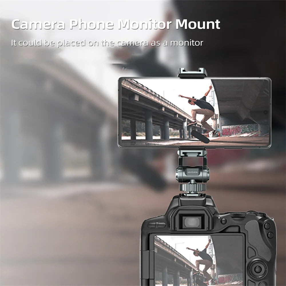 Aluminum Camera Hot Shoe Adapter Dual Cold Shoe