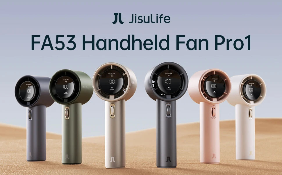 Mini Handheld Fan 100 Speeds LED Display