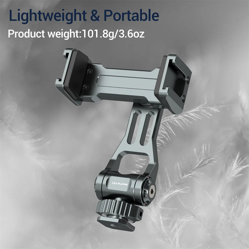 Aluminum Camera Hot Shoe Adapter Dual Cold Shoe