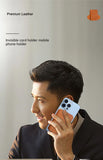 Magnetic Leather Wallet Case Kickstand Card Holder