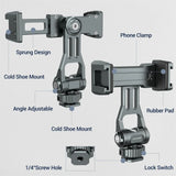 Aluminum Camera Hot Shoe Adapter Dual Cold Shoe