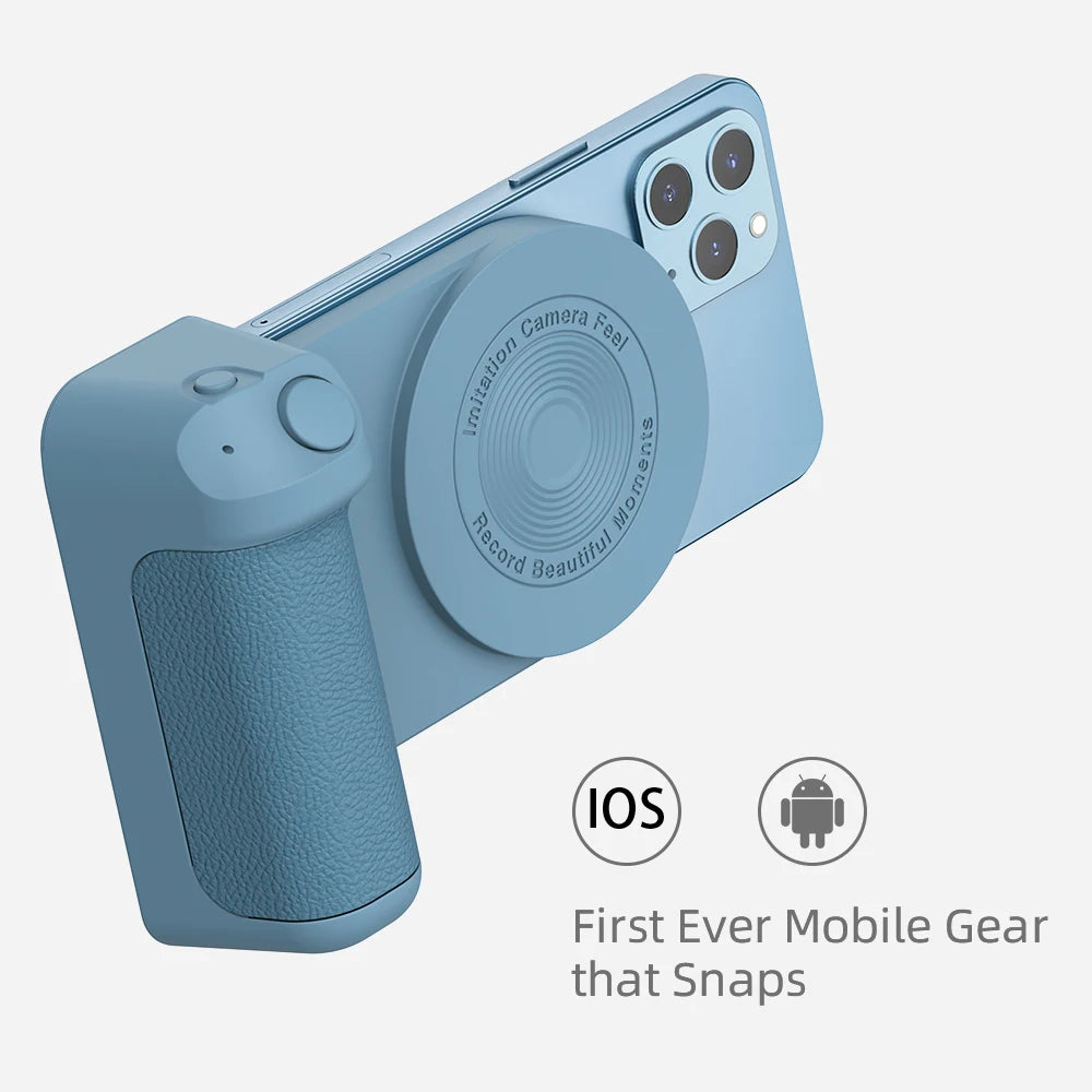Magnetic Camera Handle Bluetooth Phone Grip Photo Bracket Anti-shake Selfie Device