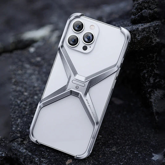 Rimless Metal Phone Case Heat Dissipation Armor