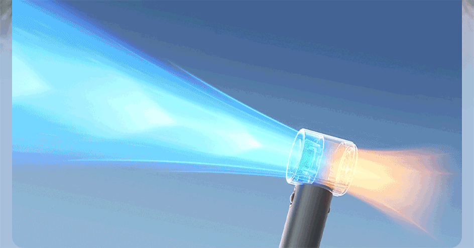 Mini Handheld Fan 100 Speeds LED Display