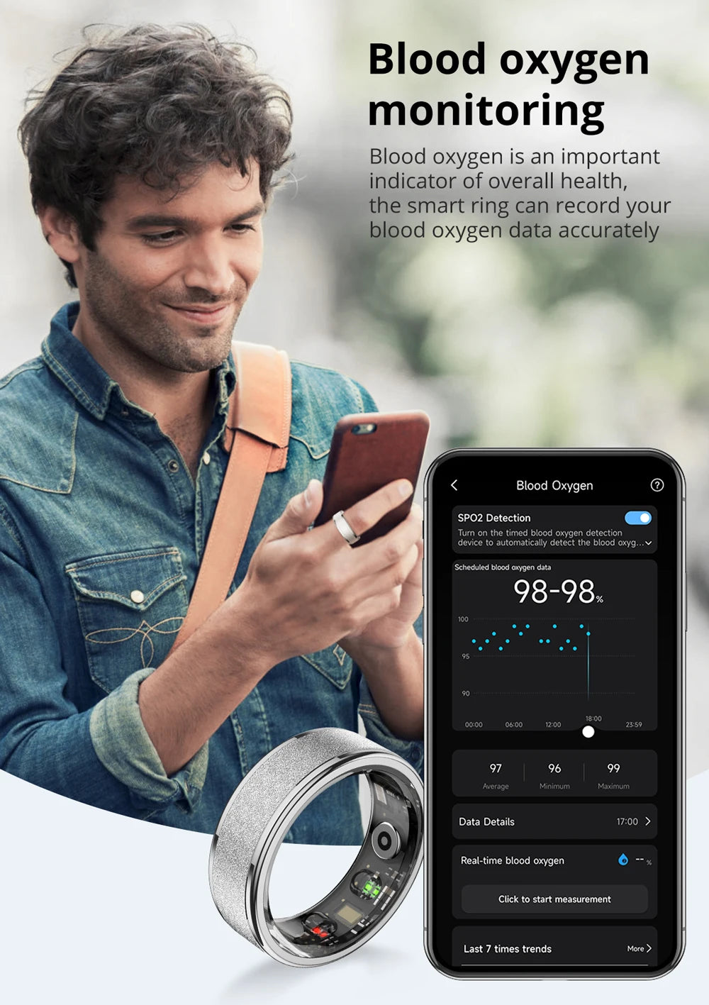 COLMI R10 Smart Ring Health Sleep Monitor Waterproof