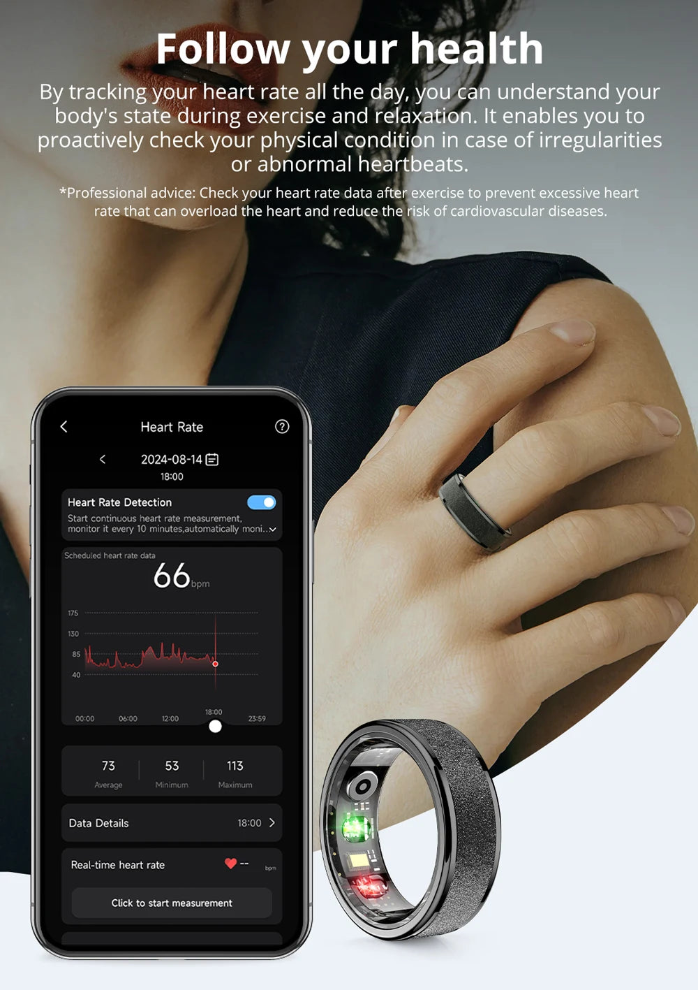 COLMI R10 Smart Ring Health Sleep Monitor Waterproof