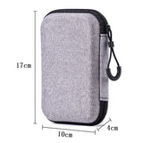 Portable Earphone Storage Bag Zipper Design