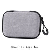 Portable Earphone Storage Bag Zipper Design