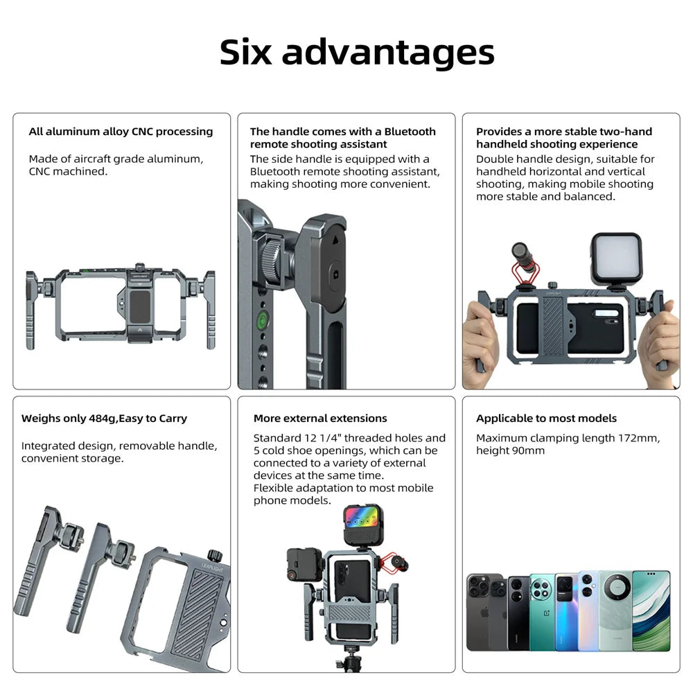 Universal Metal Phone Cage Stabilizer