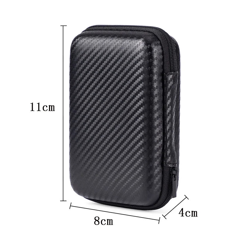Portable Earphone Storage Bag Zipper Design