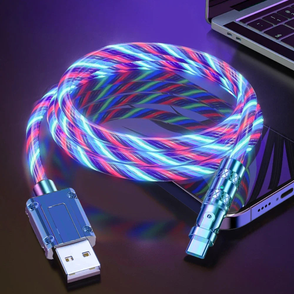 180 Degree LED Rotating Super Fast Data Cable